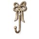 Handcrafted Metal Bow Design Wall Hook Decorative Utility